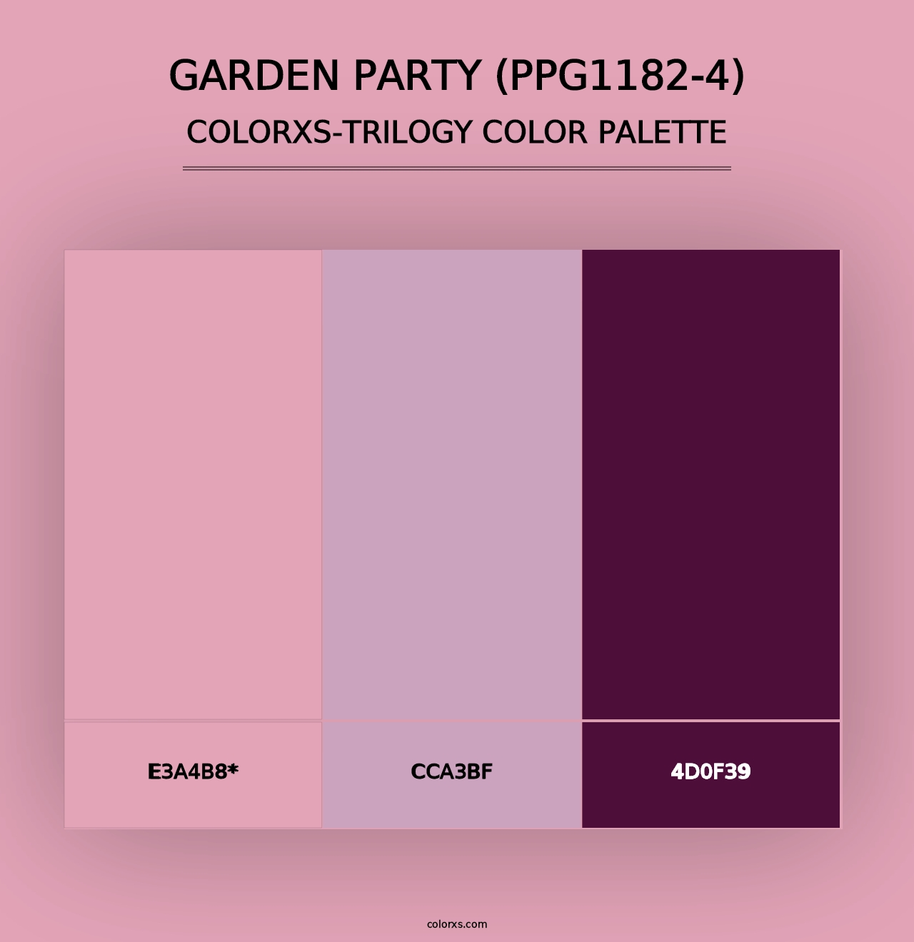 Garden Party (PPG1182-4) - Colorxs Trilogy Palette