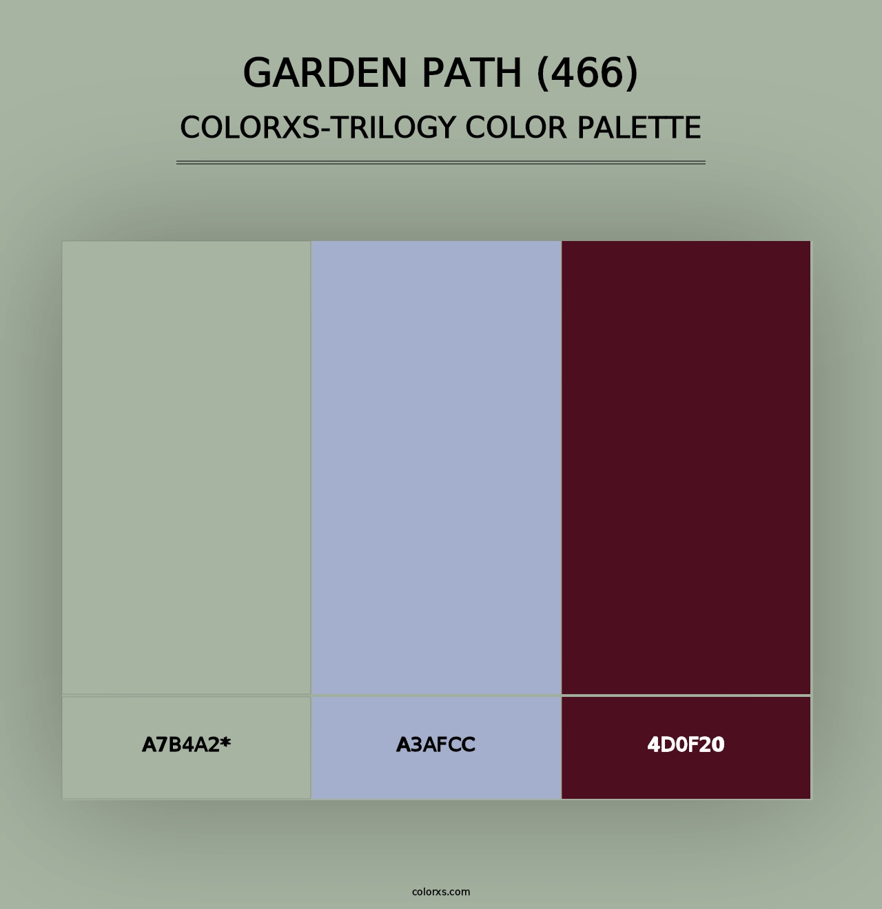 Garden Path (466) - Colorxs Trilogy Palette