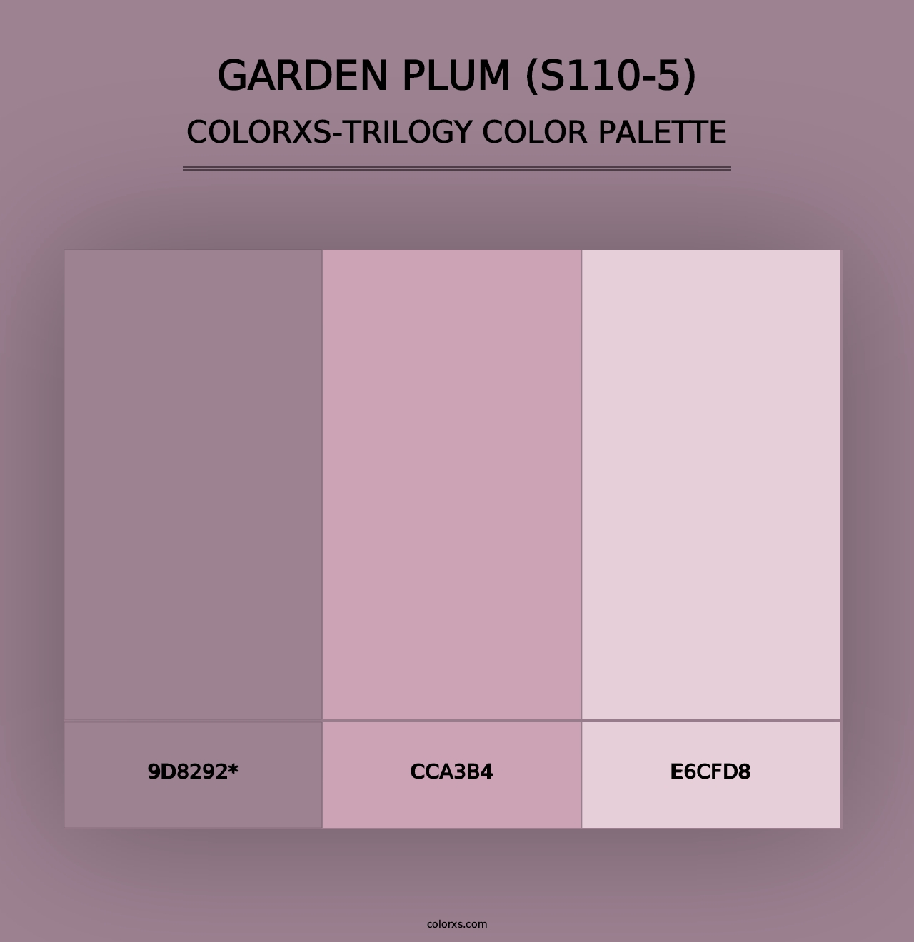 Garden Plum (S110-5) - Colorxs Trilogy Palette