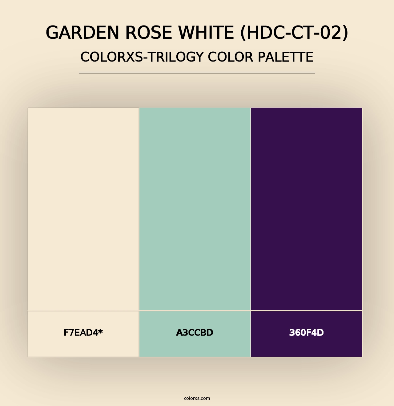 Garden Rose White (HDC-CT-02) - Colorxs Trilogy Palette