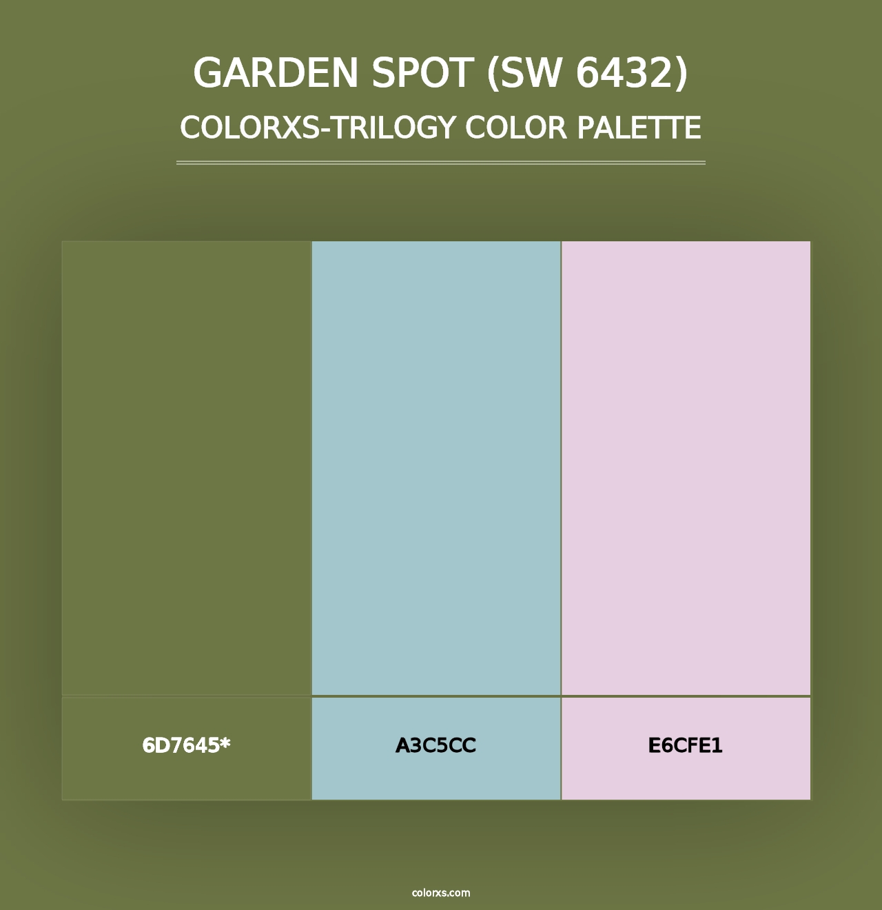 Garden Spot (SW 6432) - Colorxs Trilogy Palette