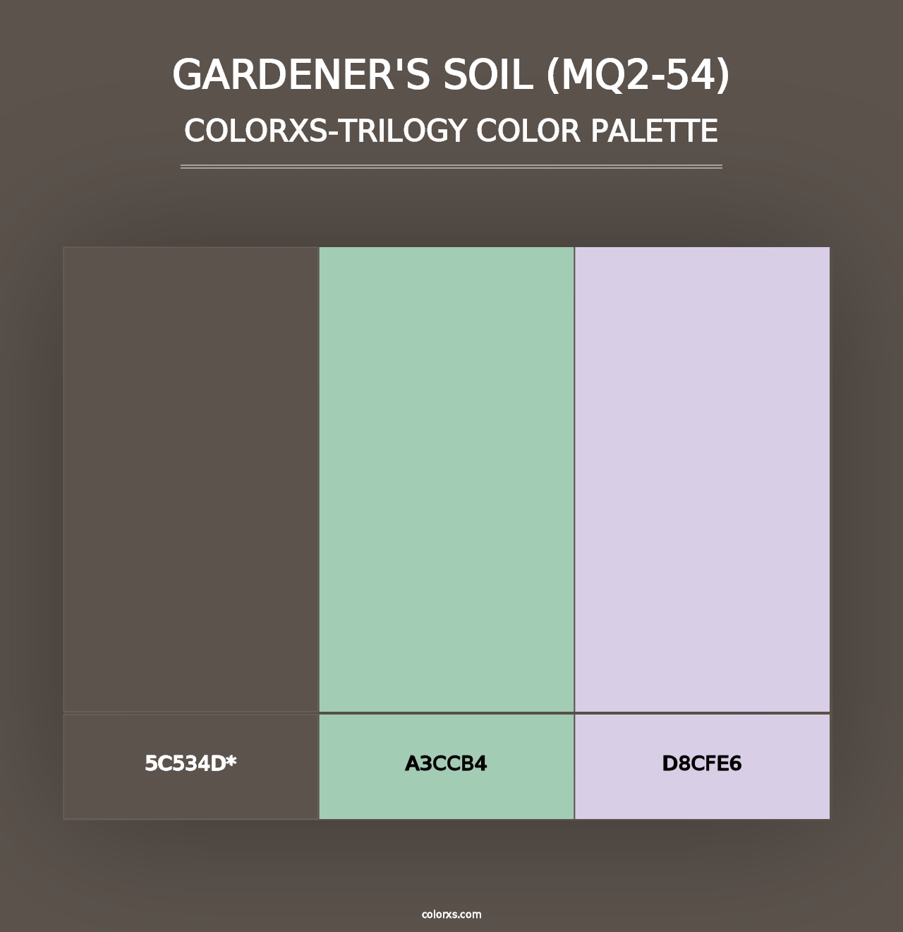 Gardener'S Soil (MQ2-54) - Colorxs Trilogy Palette