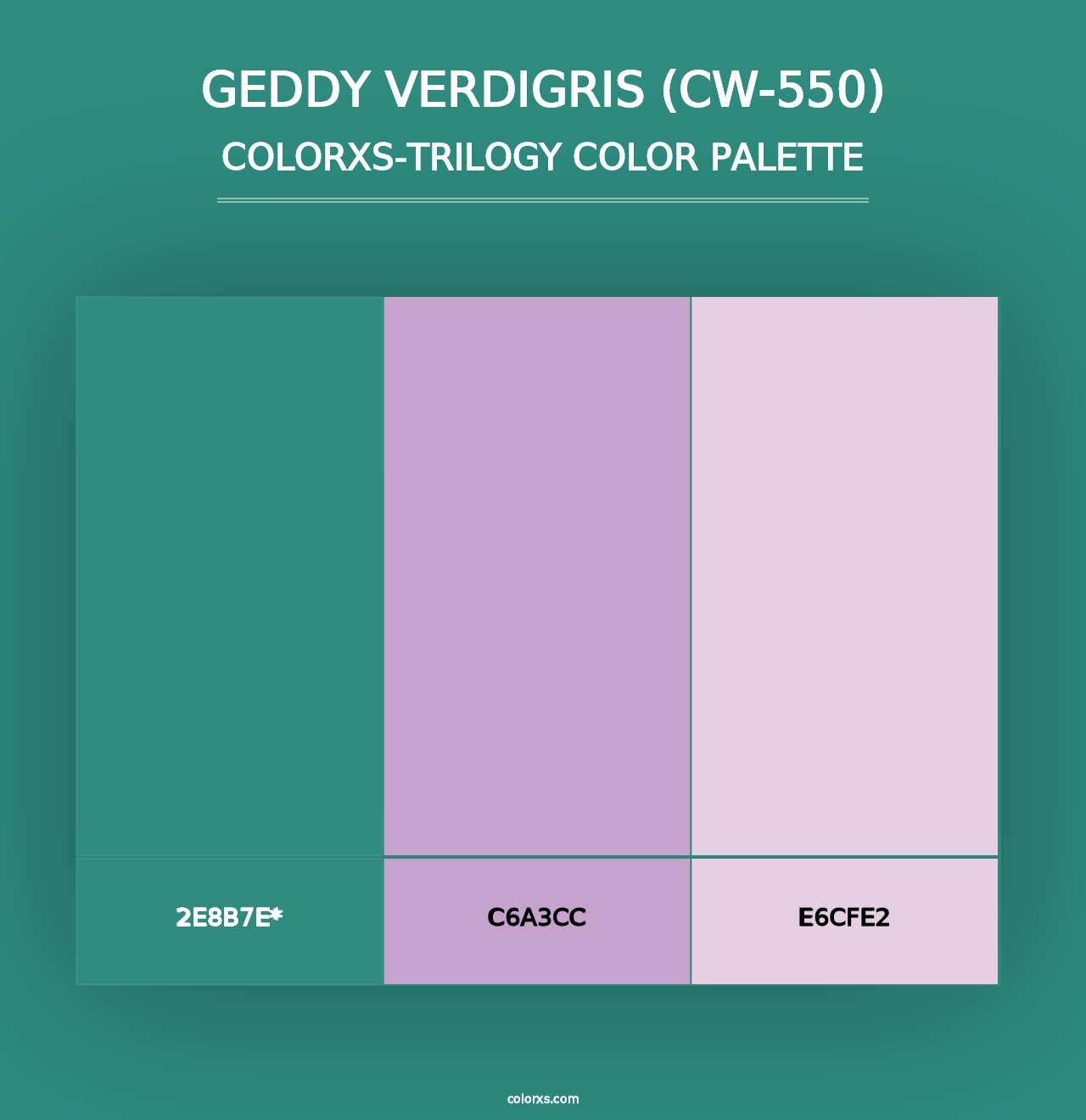 Geddy Verdigris (CW-550) - Colorxs Trilogy Palette