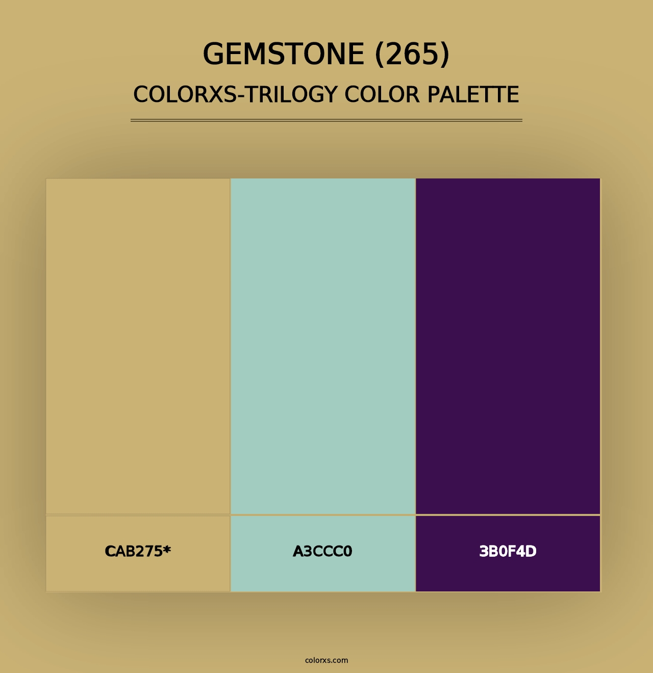 Gemstone (265) - Colorxs Trilogy Palette