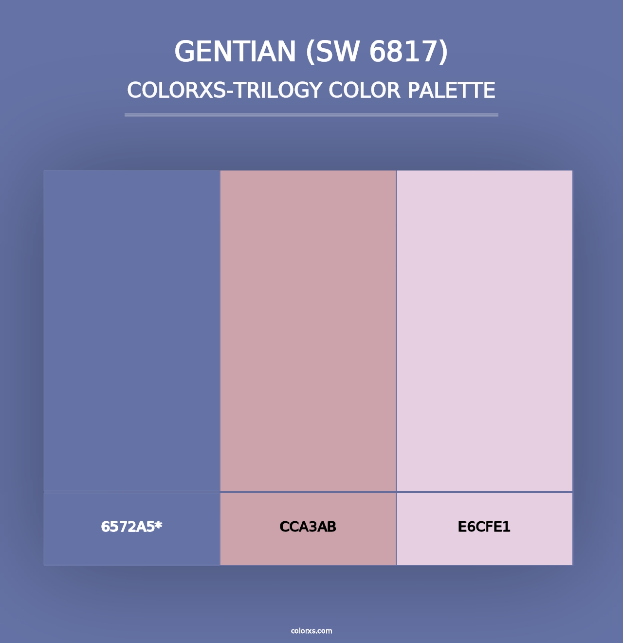 Gentian (SW 6817) - Colorxs Trilogy Palette