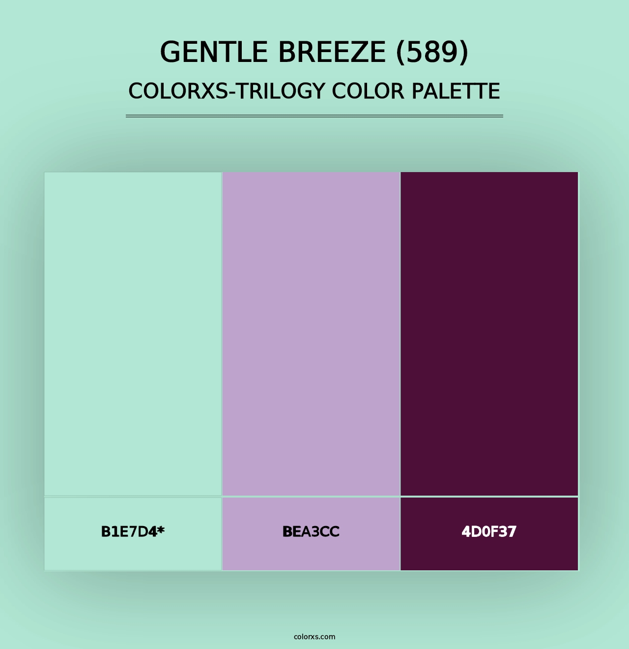 Gentle Breeze (589) - Colorxs Trilogy Palette