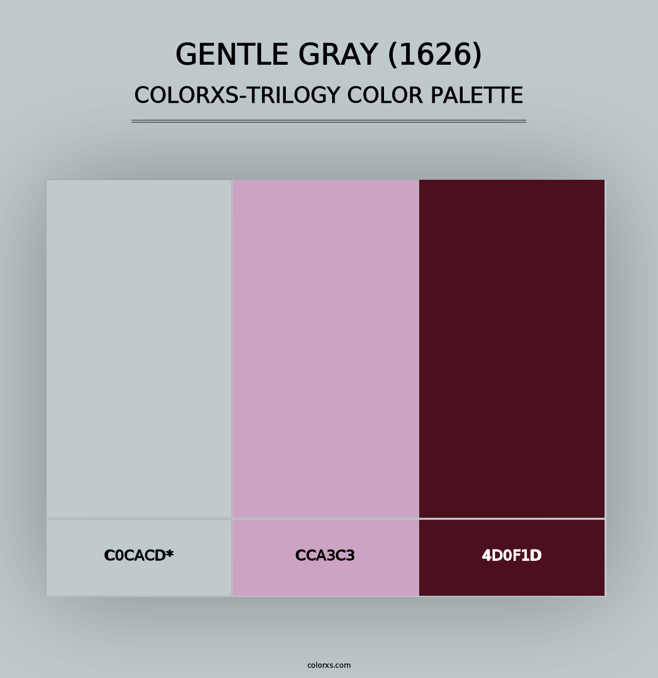 Gentle Gray (1626) - Colorxs Trilogy Palette