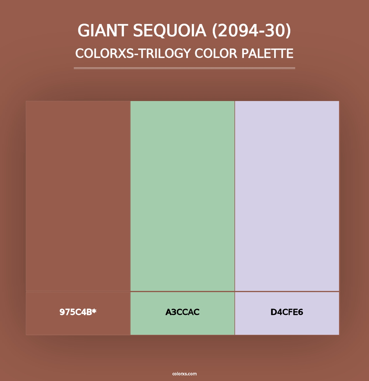 Giant Sequoia (2094-30) - Colorxs Trilogy Palette