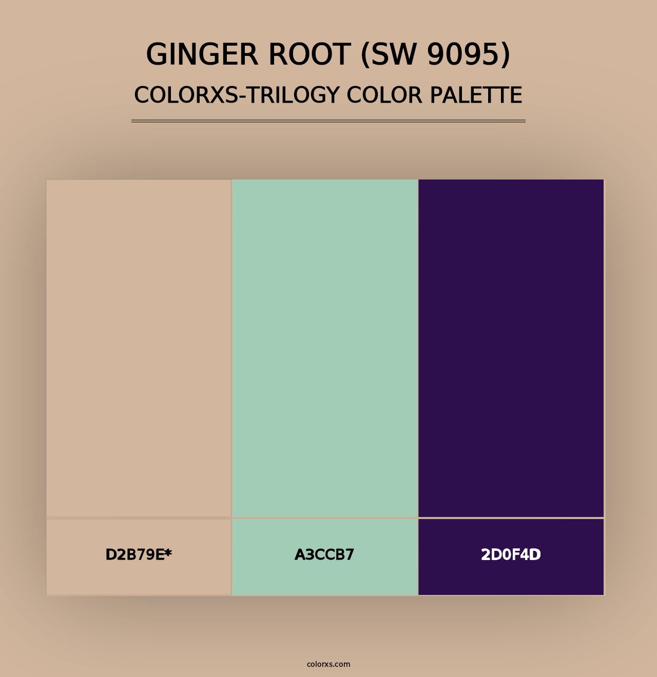 Ginger Root (SW 9095) - Colorxs Trilogy Palette