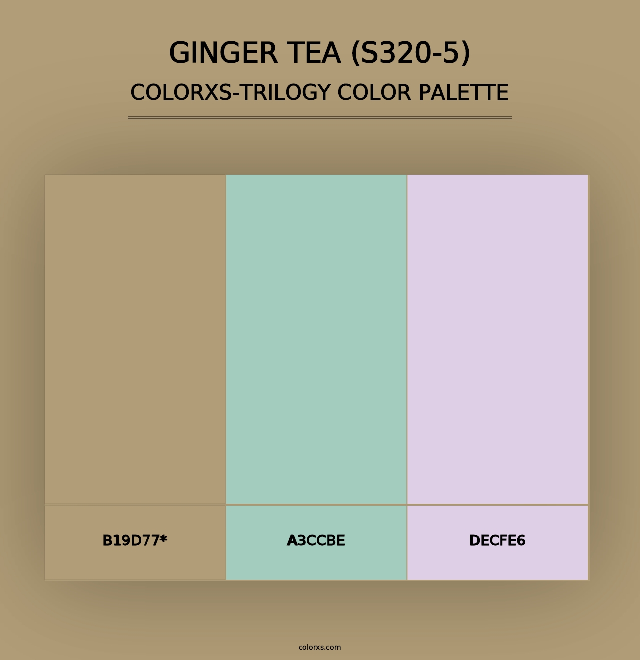 Ginger Tea (S320-5) - Colorxs Trilogy Palette