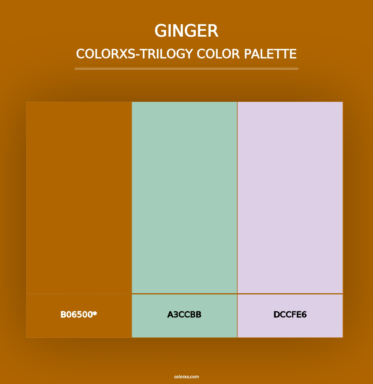 Ginger - Colorxs Trilogy Palette