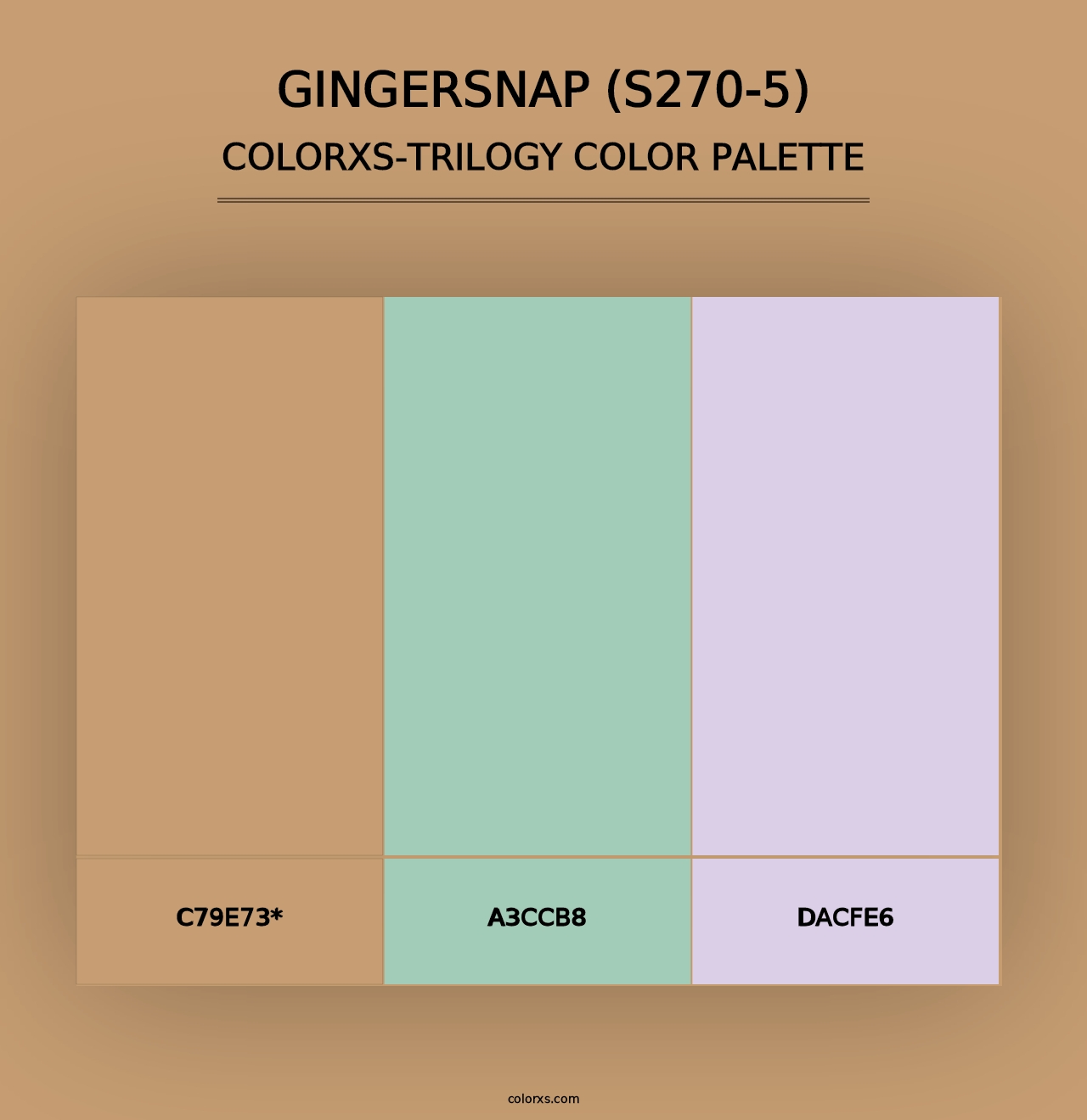 Gingersnap (S270-5) - Colorxs Trilogy Palette