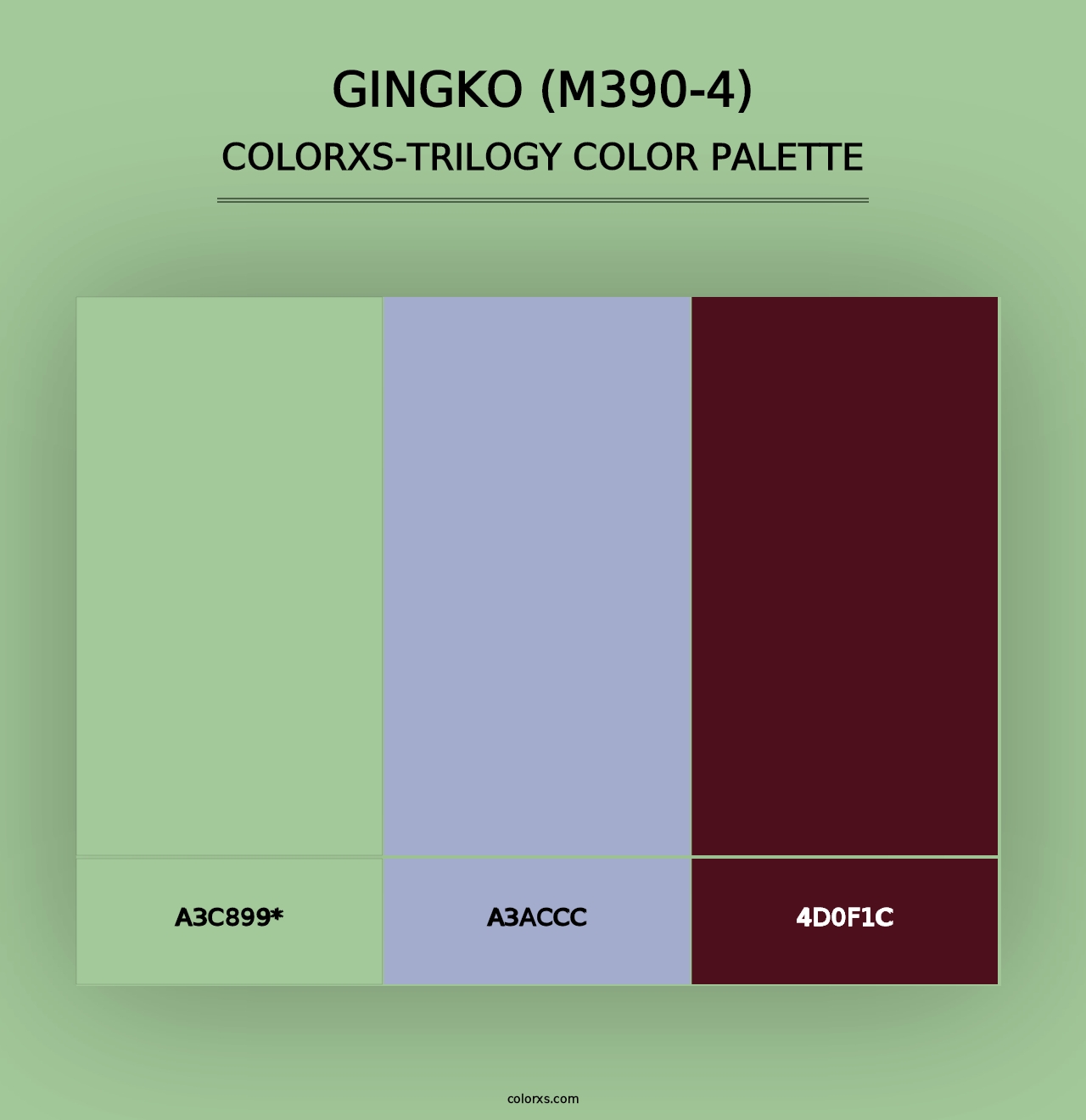 Gingko (M390-4) - Colorxs Trilogy Palette