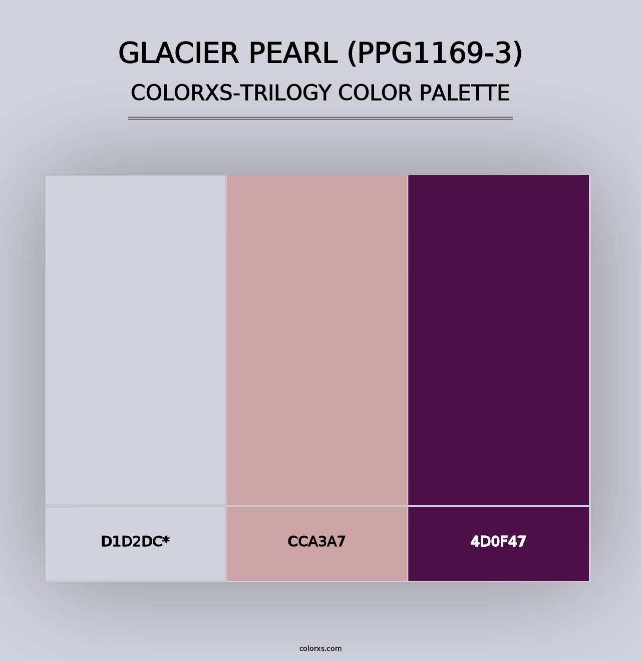 Glacier Pearl (PPG1169-3) - Colorxs Trilogy Palette