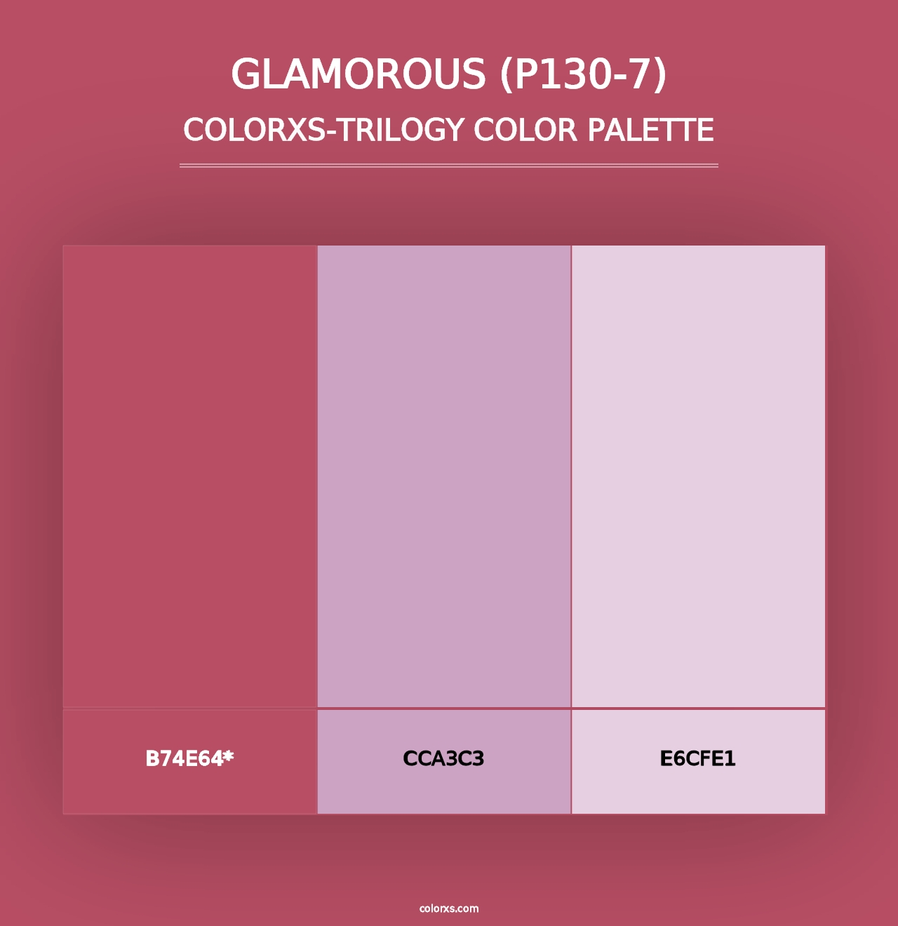 Glamorous (P130-7) - Colorxs Trilogy Palette