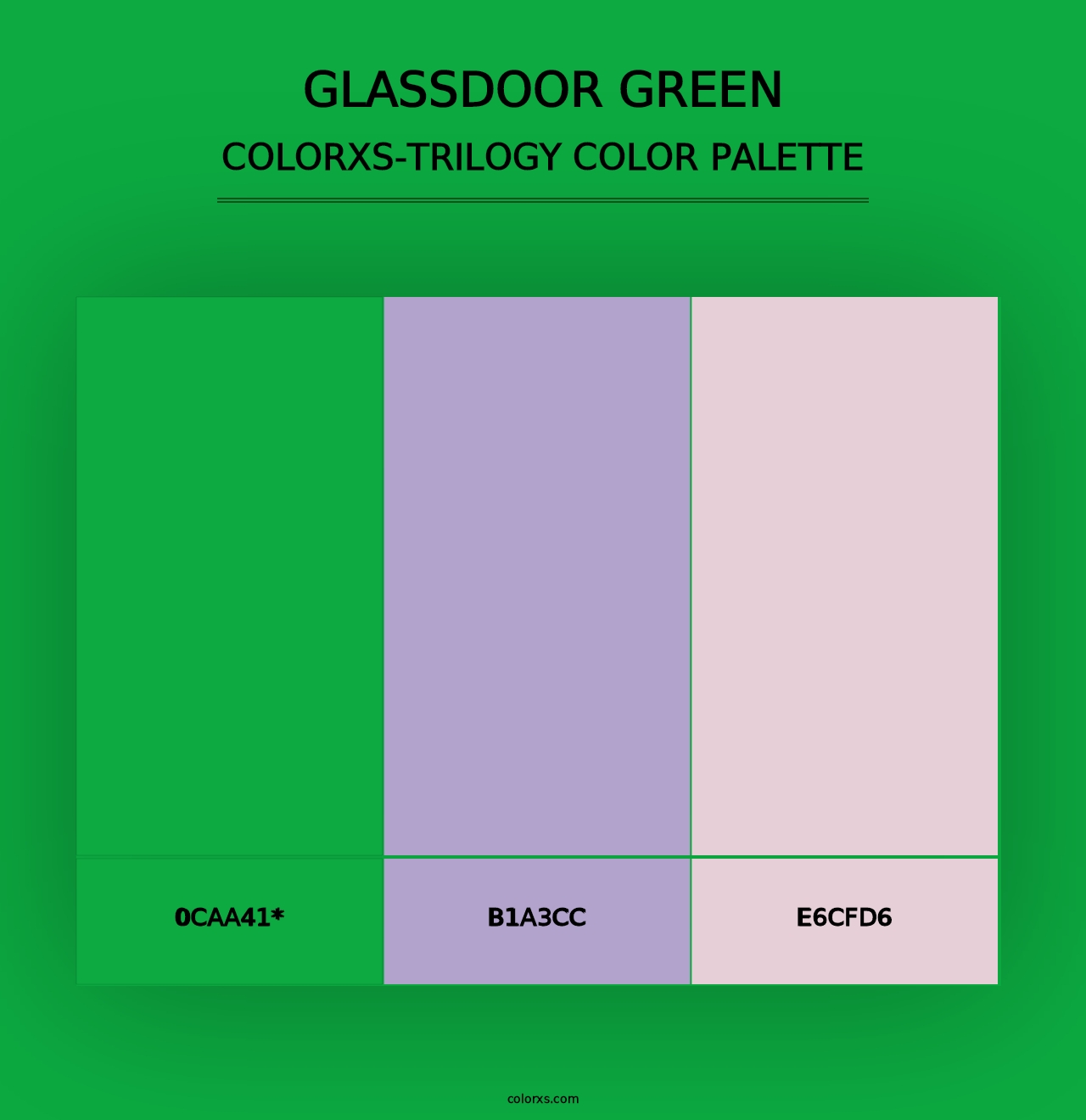 Glassdoor Green - Colorxs Trilogy Palette