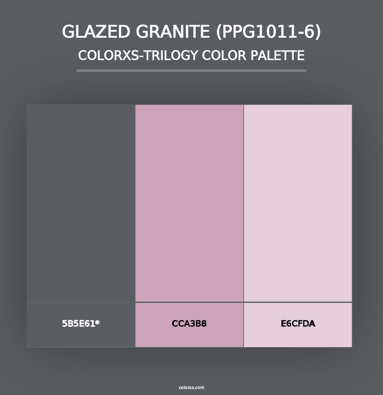 Glazed Granite (PPG1011-6) - Colorxs Trilogy Palette