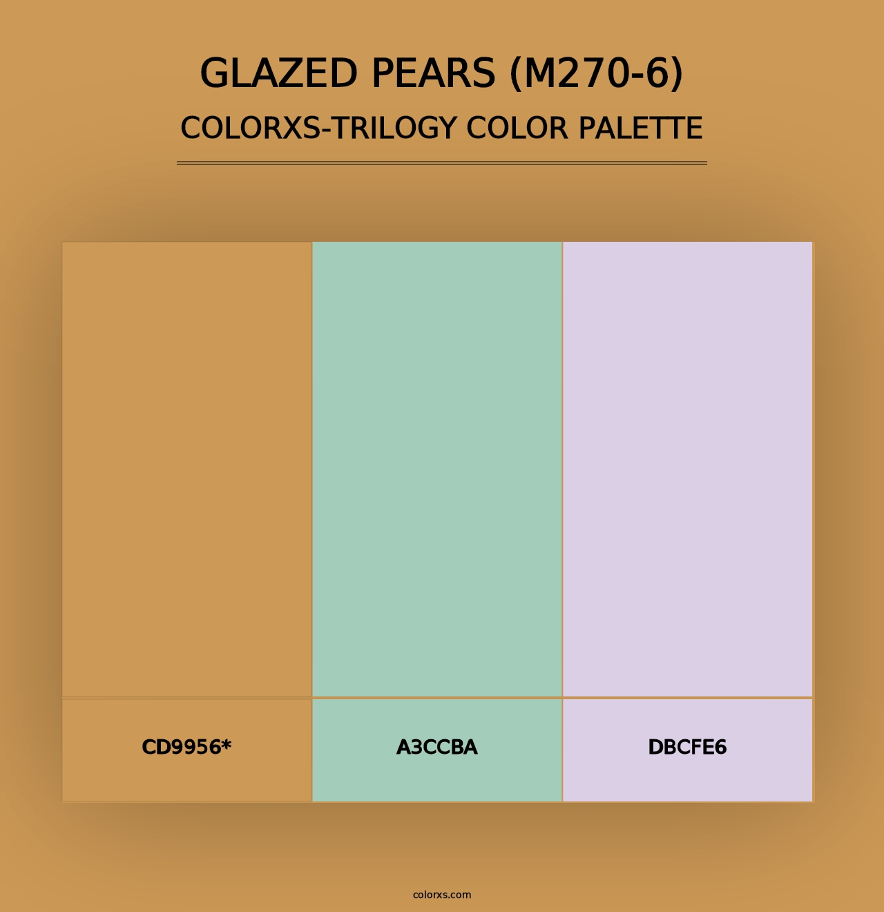 Glazed Pears (M270-6) - Colorxs Trilogy Palette