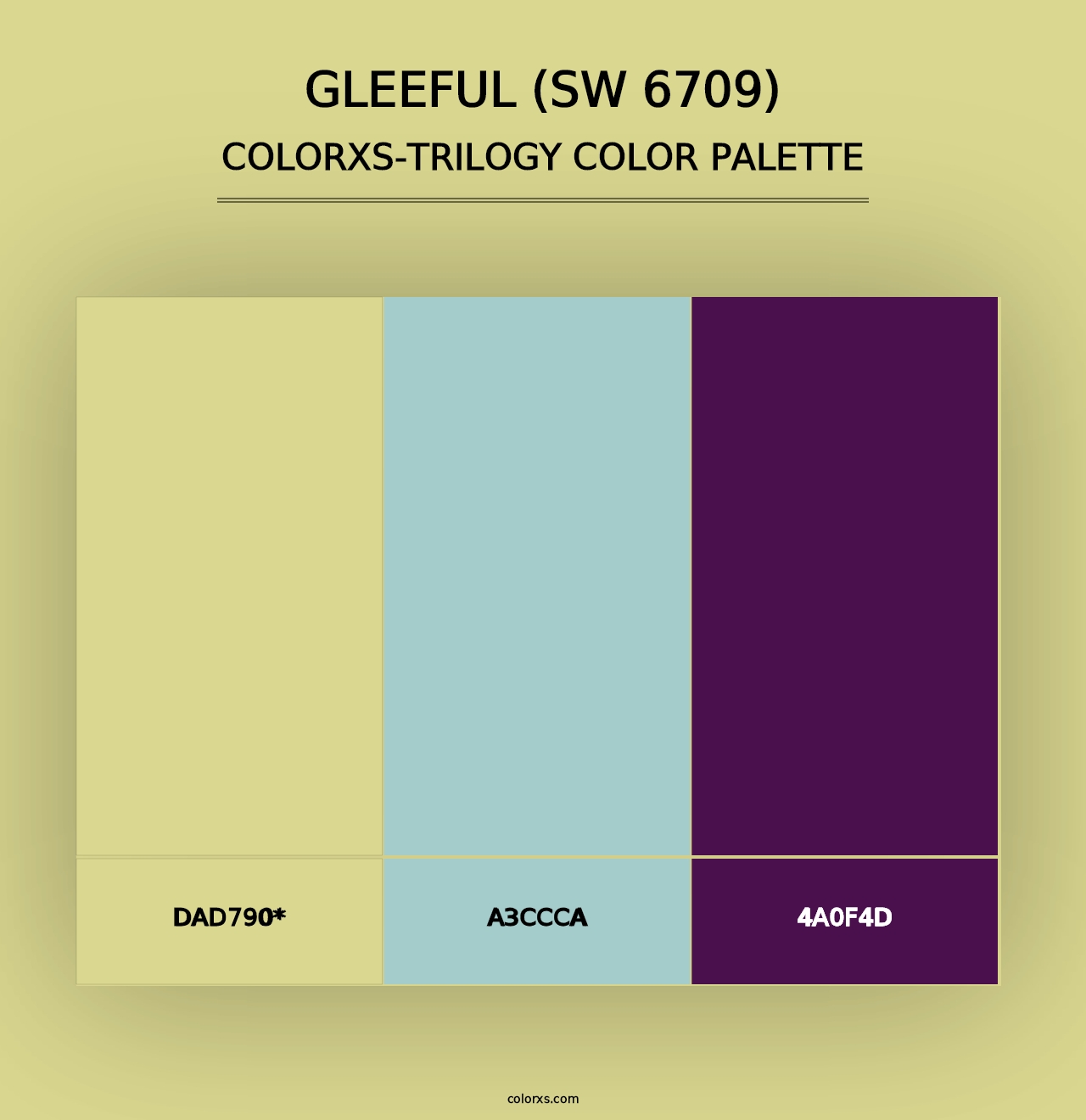 Gleeful (SW 6709) - Colorxs Trilogy Palette