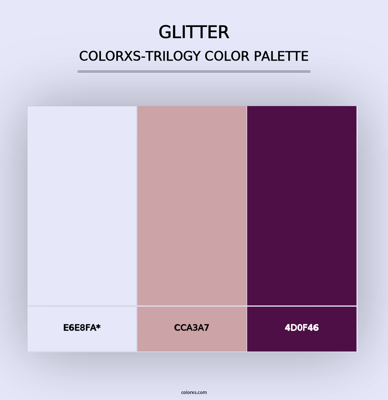 Glitter - Colorxs Trilogy Palette