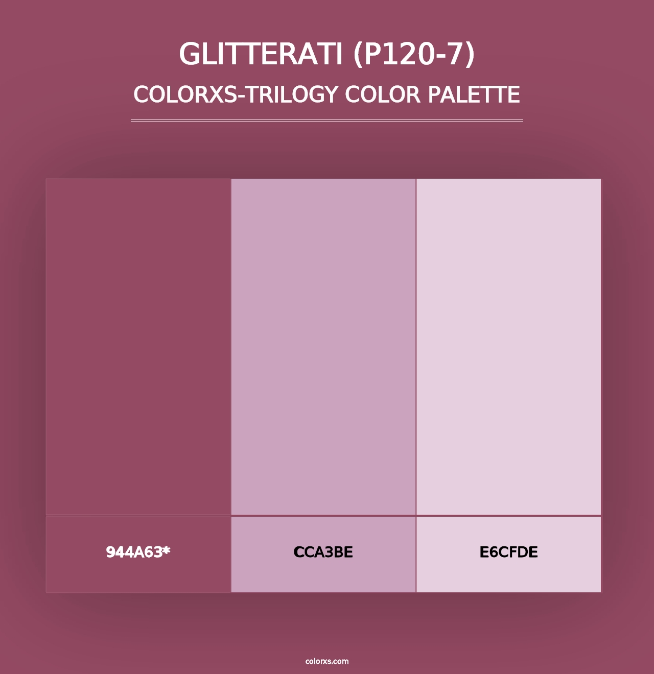 Glitterati (P120-7) - Colorxs Trilogy Palette