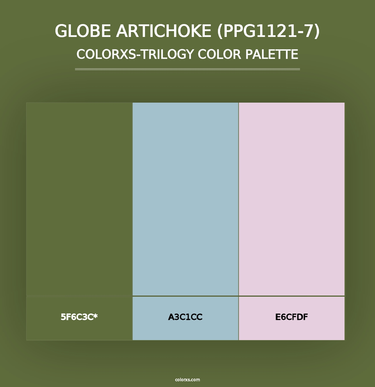 Globe Artichoke (PPG1121-7) - Colorxs Trilogy Palette