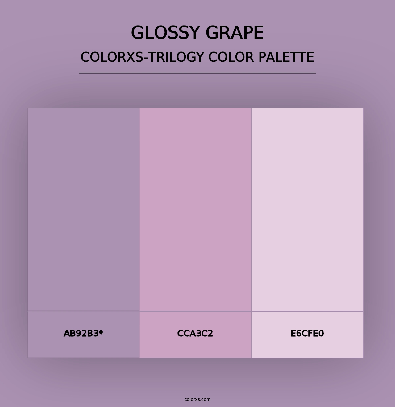 Glossy Grape - Colorxs Trilogy Palette