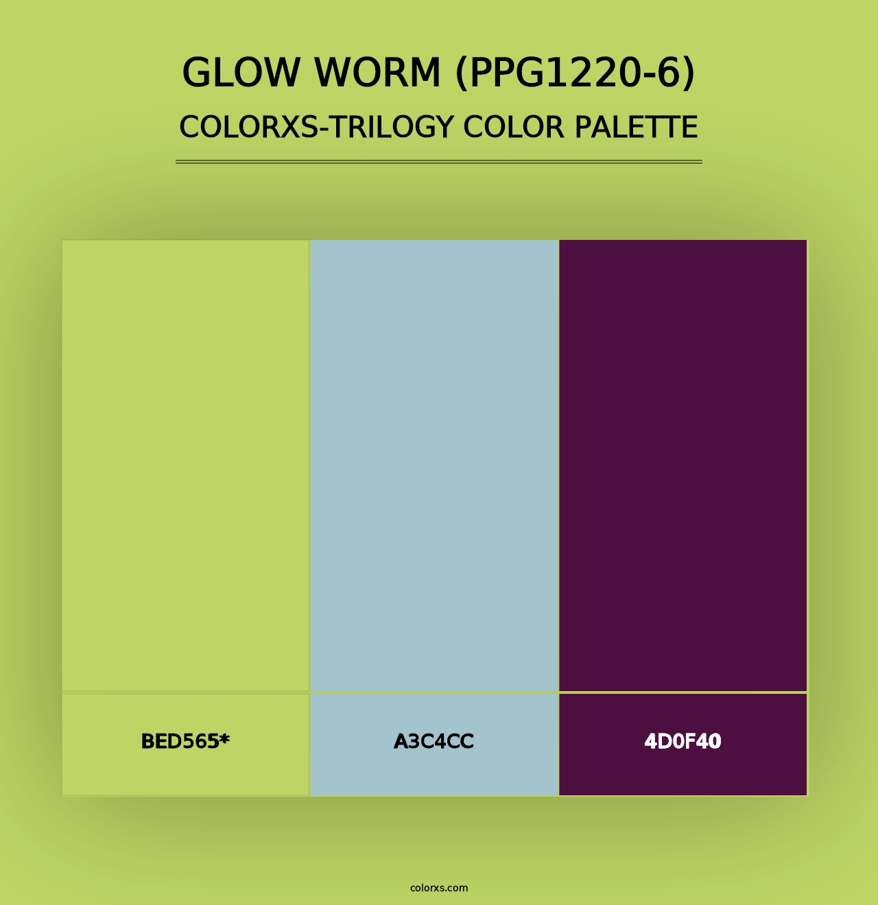 Glow Worm (PPG1220-6) - Colorxs Trilogy Palette