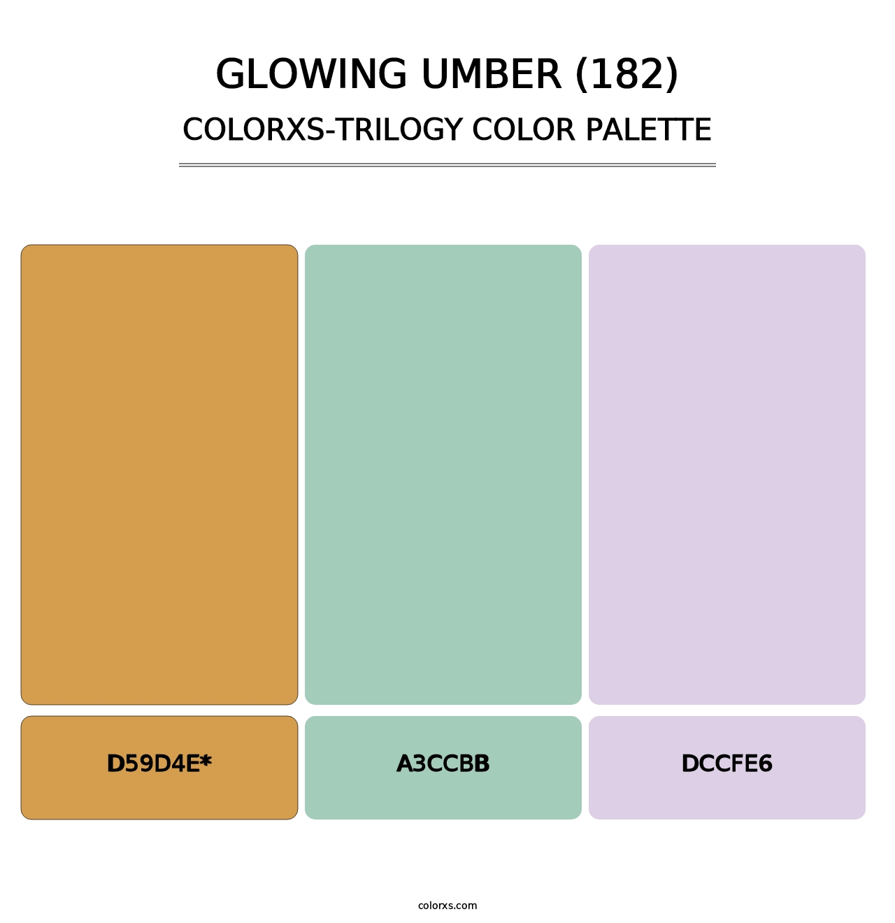 Glowing Umber (182) - Colorxs Trilogy Palette