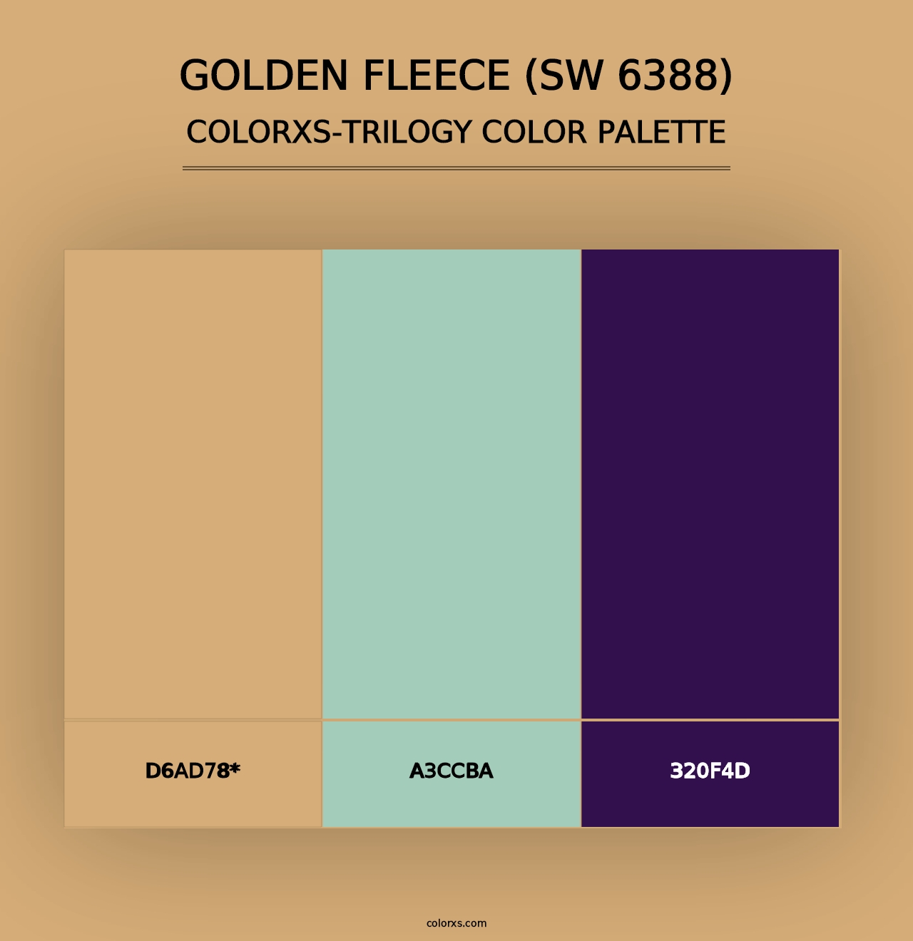 Golden Fleece (SW 6388) - Colorxs Trilogy Palette