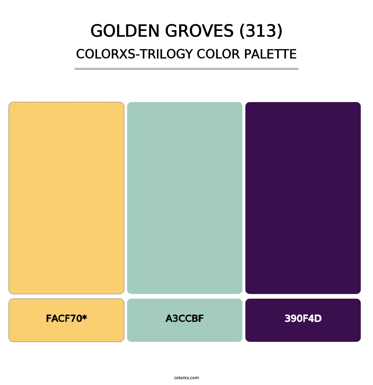 Golden Groves (313) - Colorxs Trilogy Palette