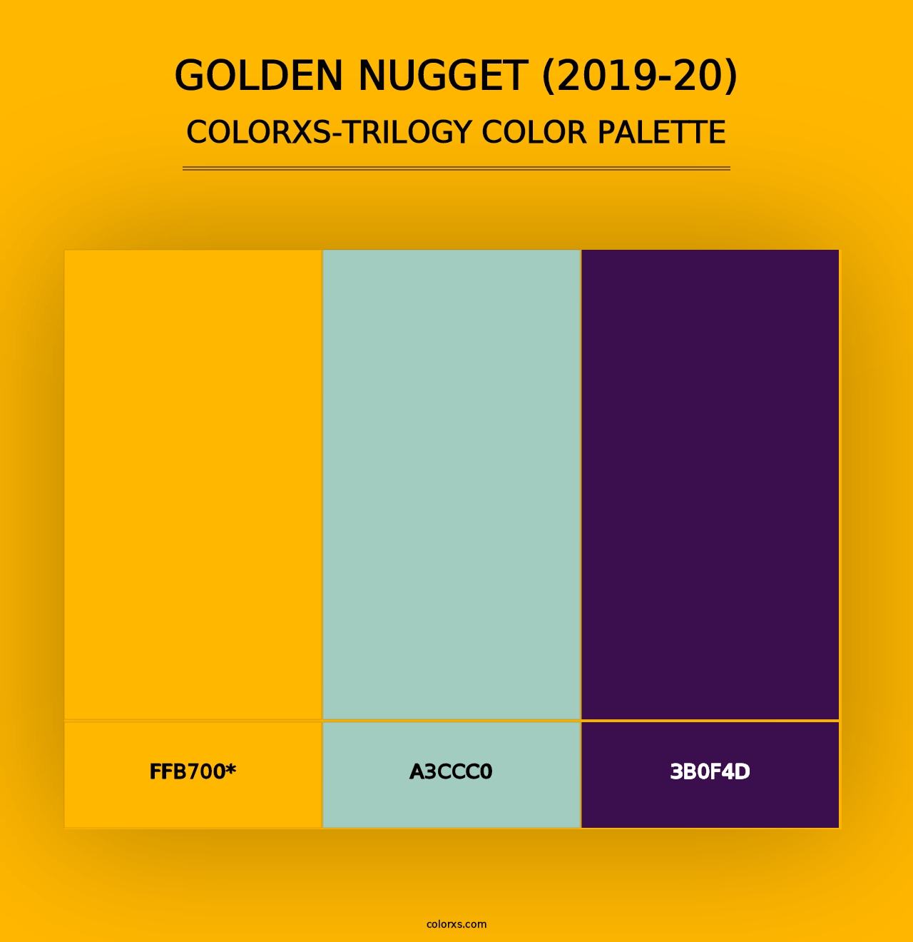 Golden Nugget (2019-20) - Colorxs Trilogy Palette