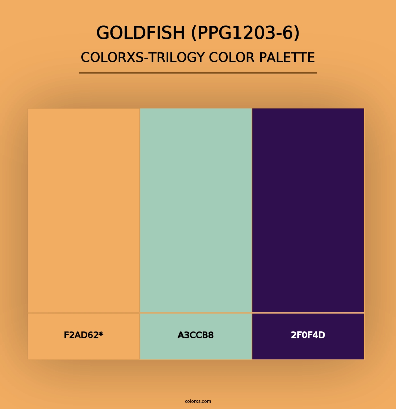 Goldfish (PPG1203-6) - Colorxs Trilogy Palette