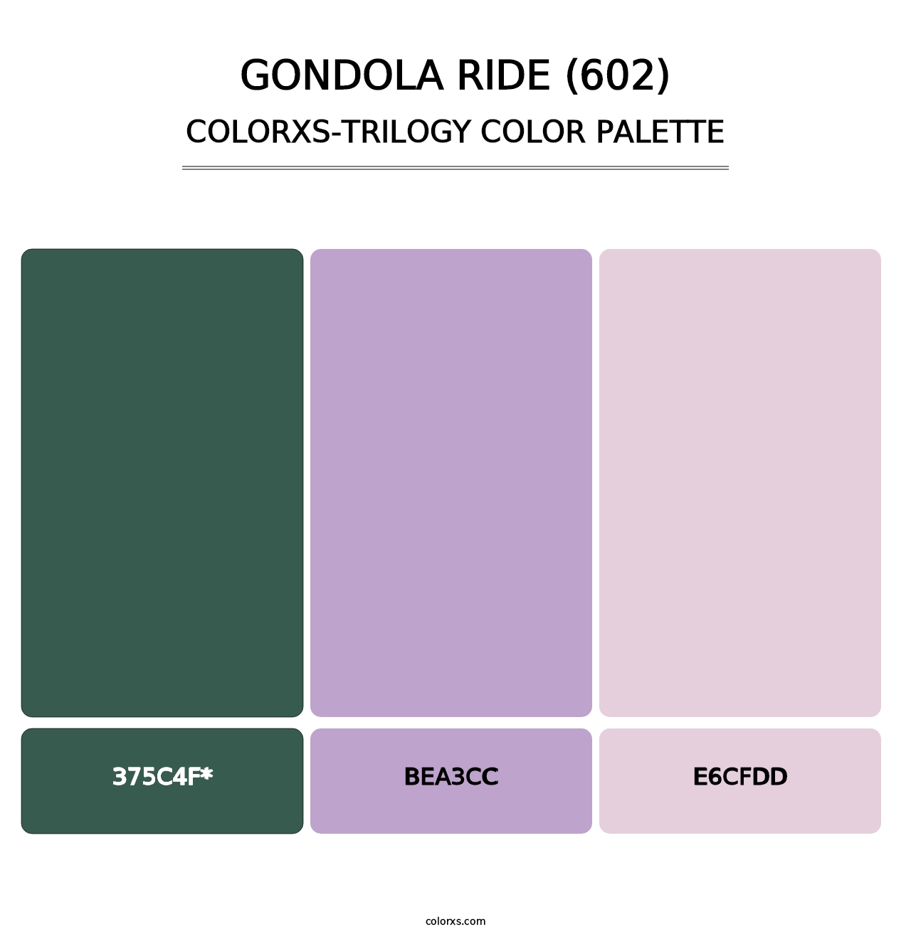 Gondola Ride (602) - Colorxs Trilogy Palette