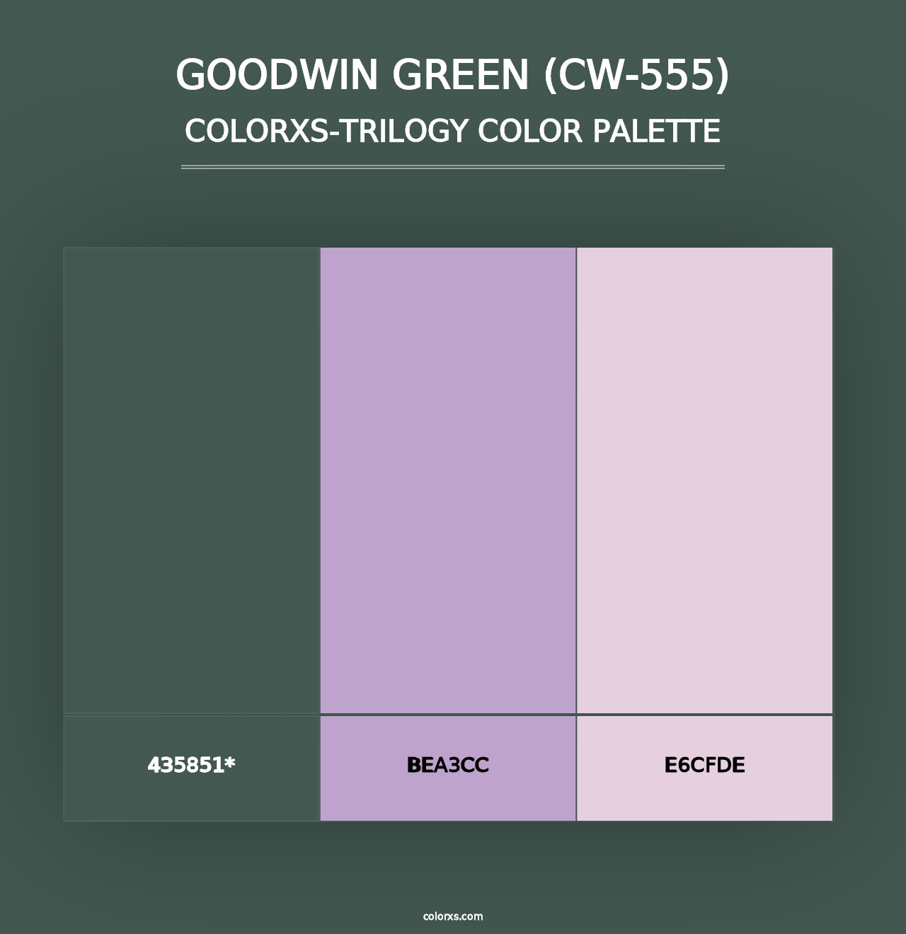 Goodwin Green (CW-555) - Colorxs Trilogy Palette