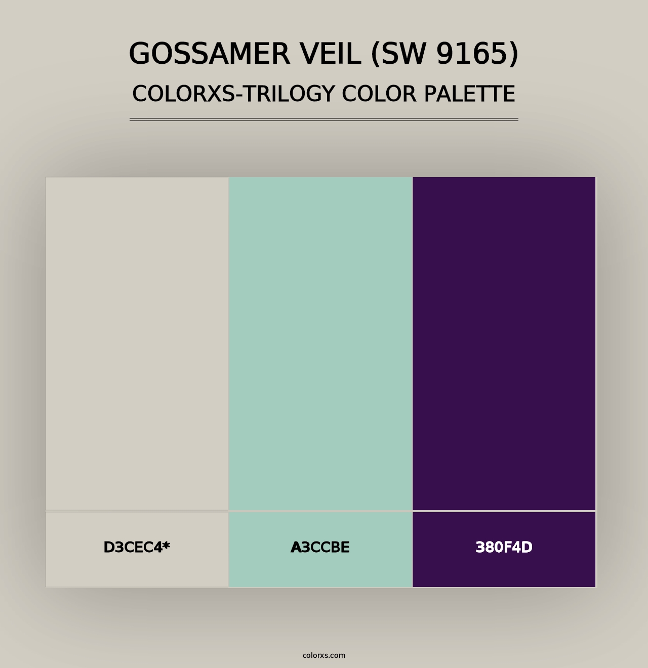 Gossamer Veil (SW 9165) - Colorxs Trilogy Palette