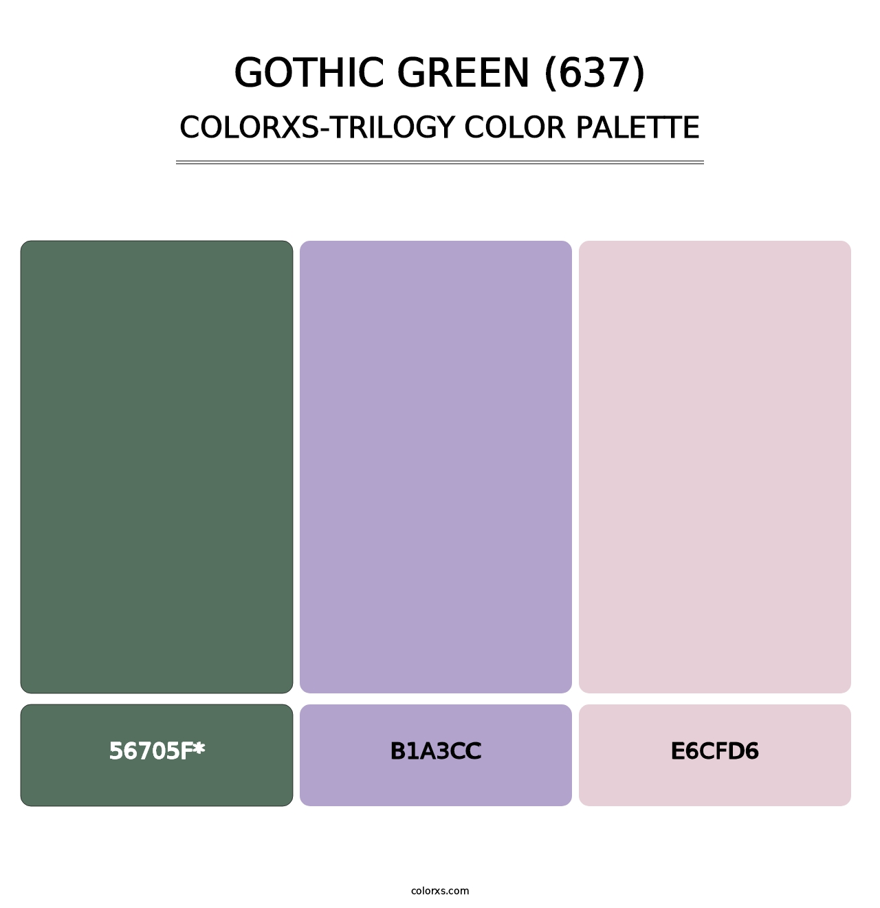 Gothic Green (637) - Colorxs Trilogy Palette