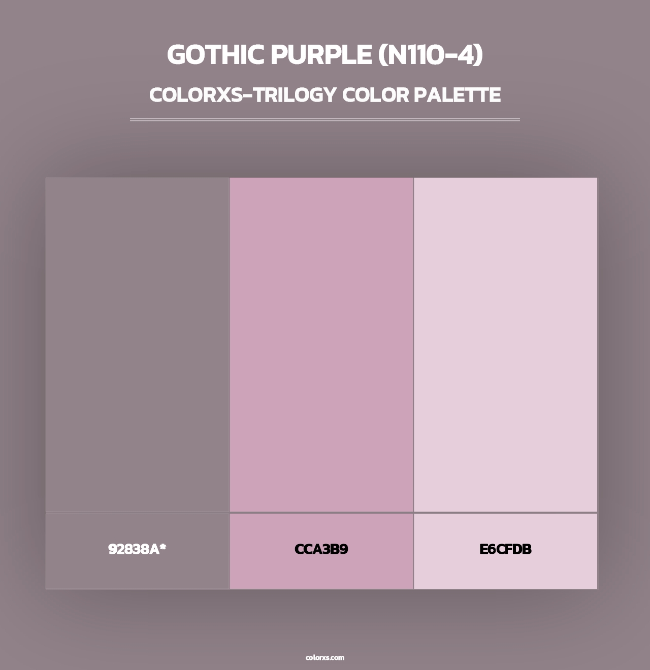 Gothic Purple (N110-4) - Colorxs Trilogy Palette