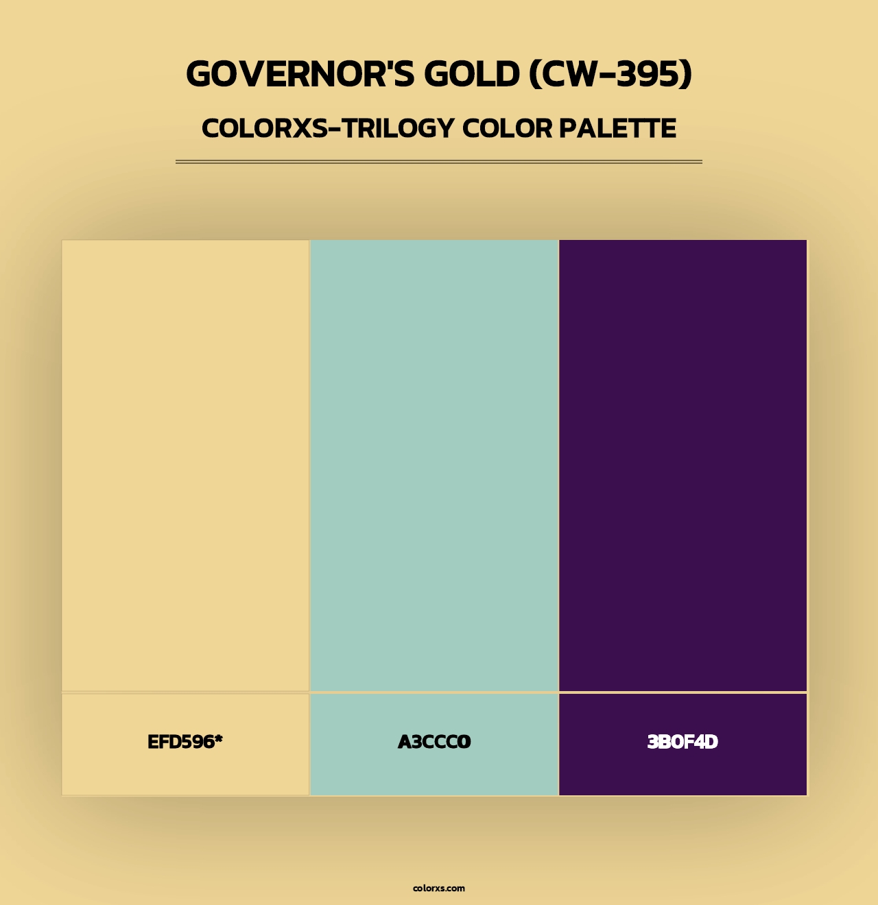 Governor's Gold (CW-395) - Colorxs Trilogy Palette