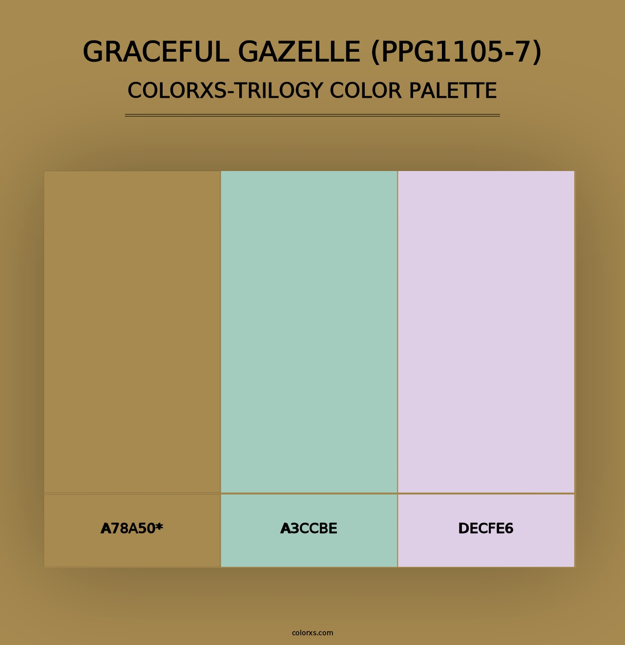 Graceful Gazelle (PPG1105-7) - Colorxs Trilogy Palette