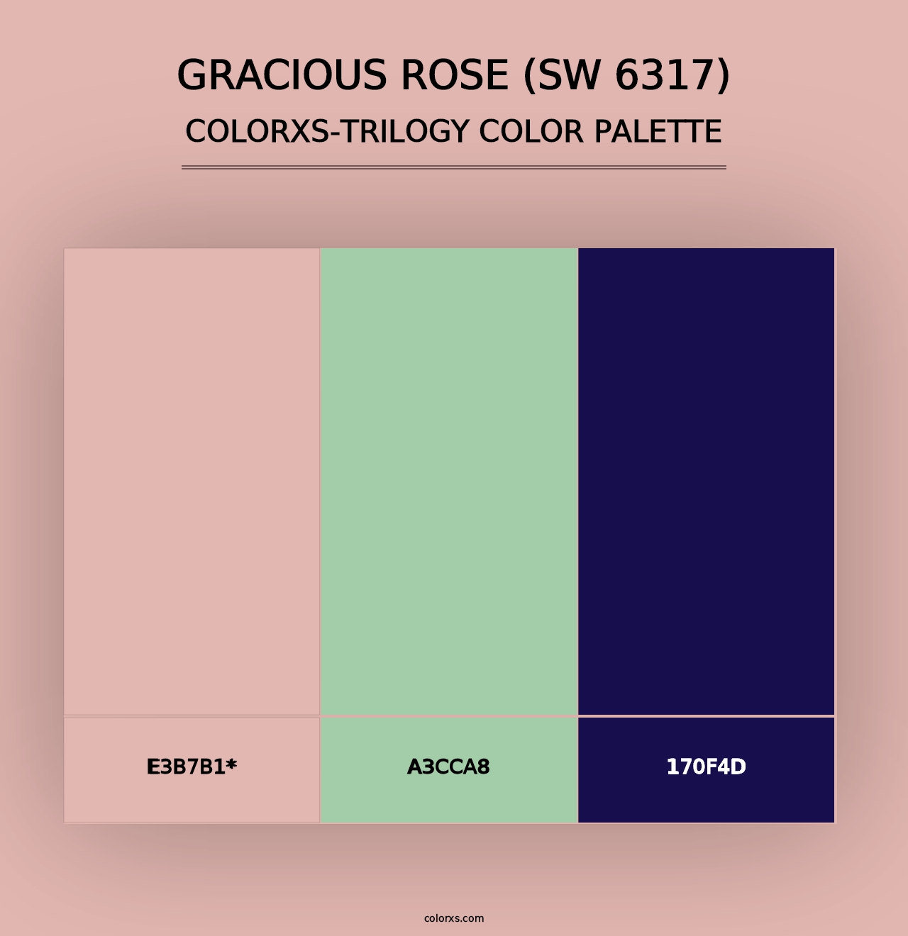 Gracious Rose (SW 6317) - Colorxs Trilogy Palette