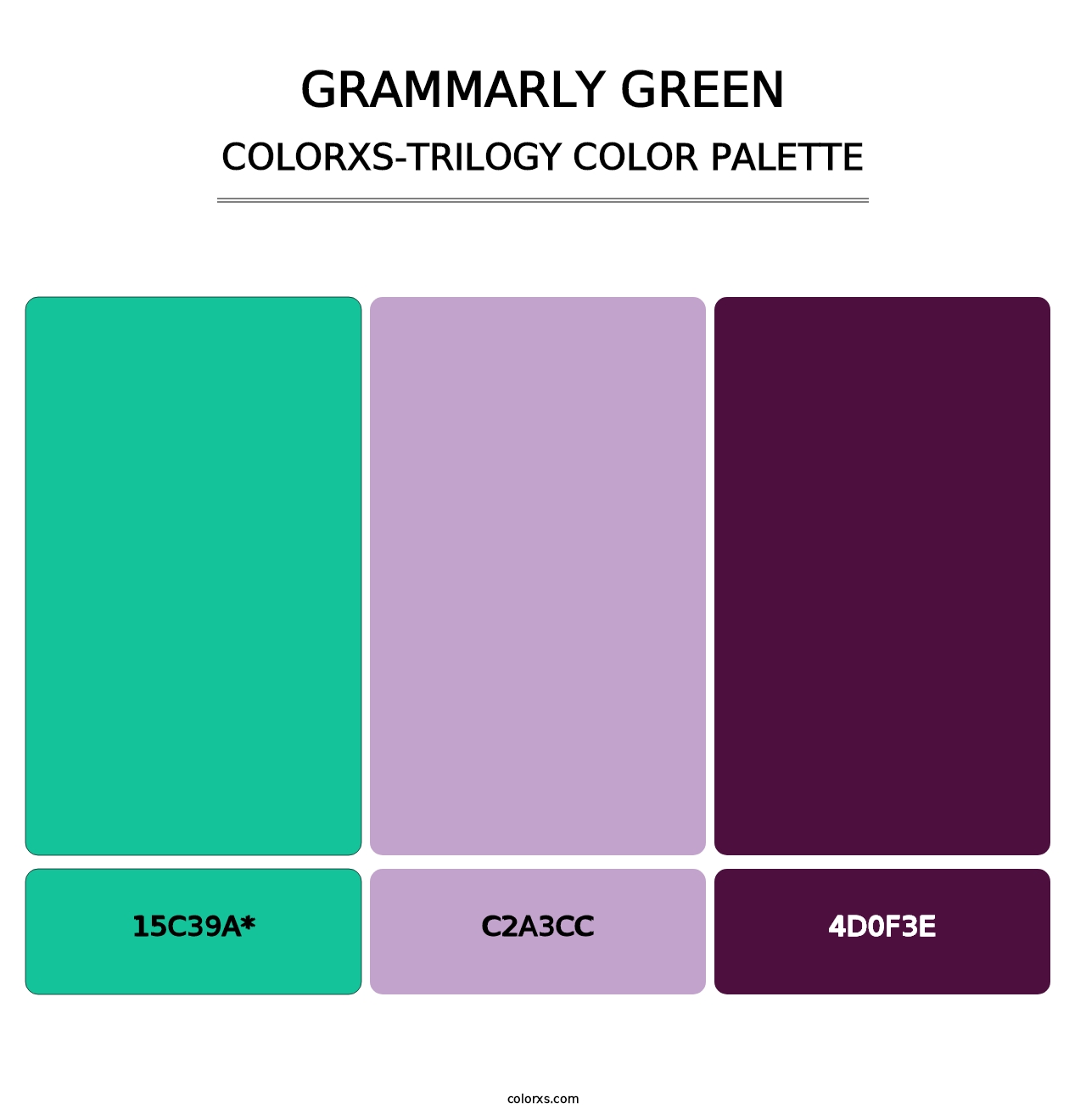 Grammarly Green - Colorxs Trilogy Palette