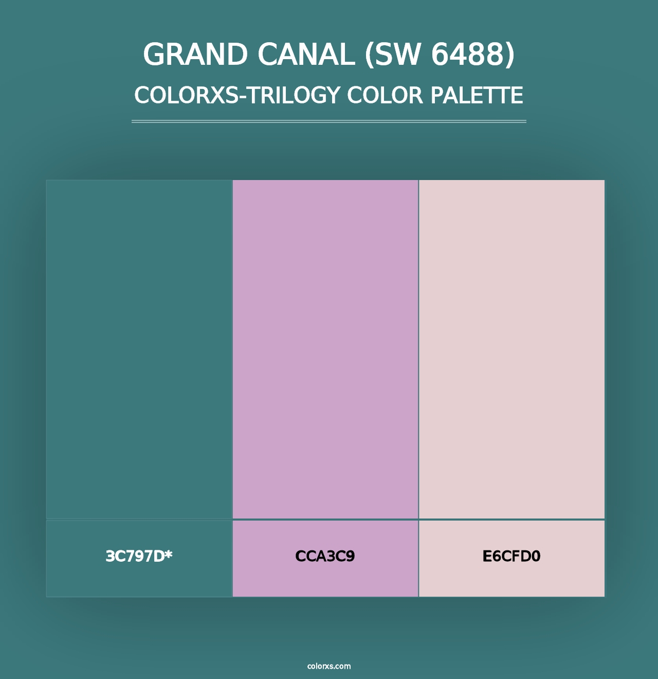 Grand Canal (SW 6488) - Colorxs Trilogy Palette