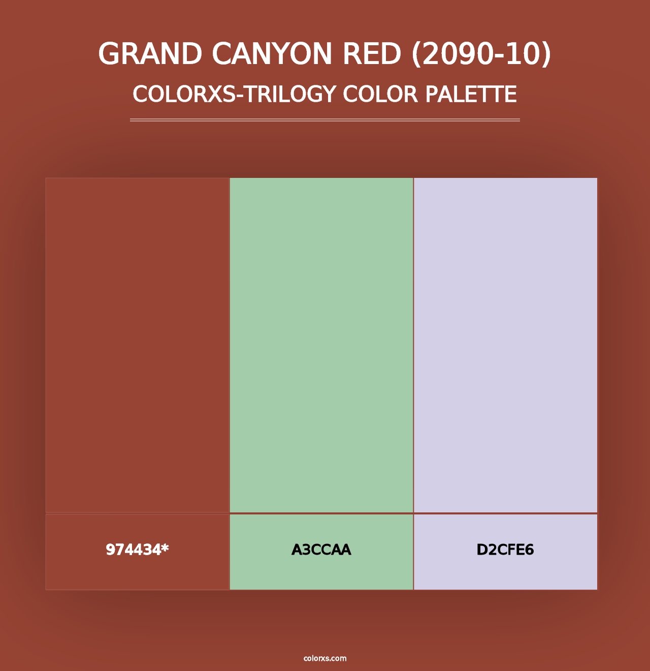 Grand Canyon Red (2090-10) - Colorxs Trilogy Palette