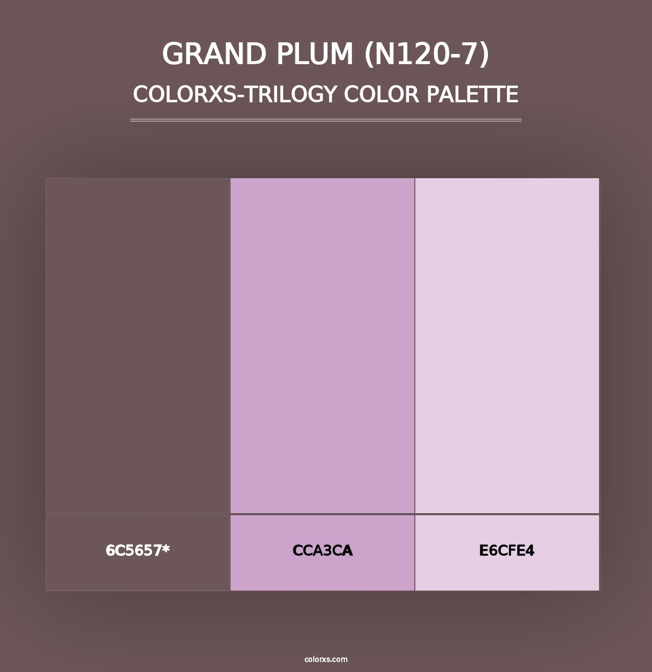 Grand Plum (N120-7) - Colorxs Trilogy Palette