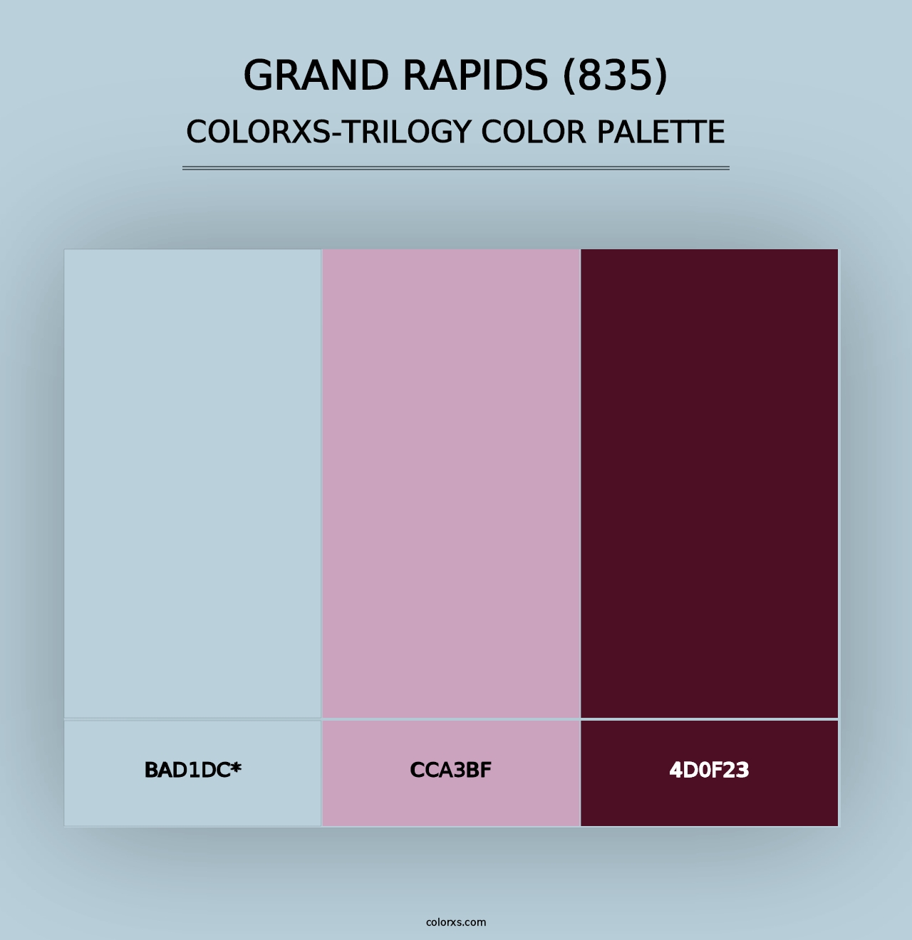 Grand Rapids (835) - Colorxs Trilogy Palette