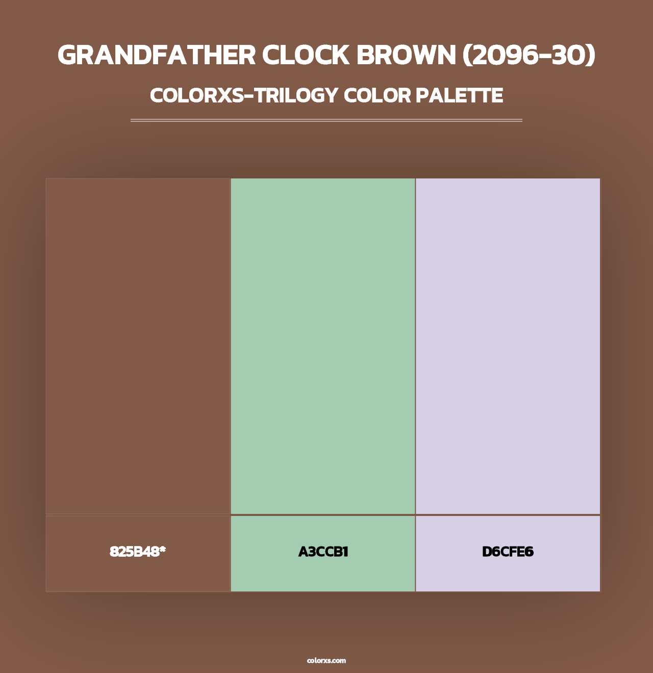 Grandfather Clock Brown (2096-30) - Colorxs Trilogy Palette