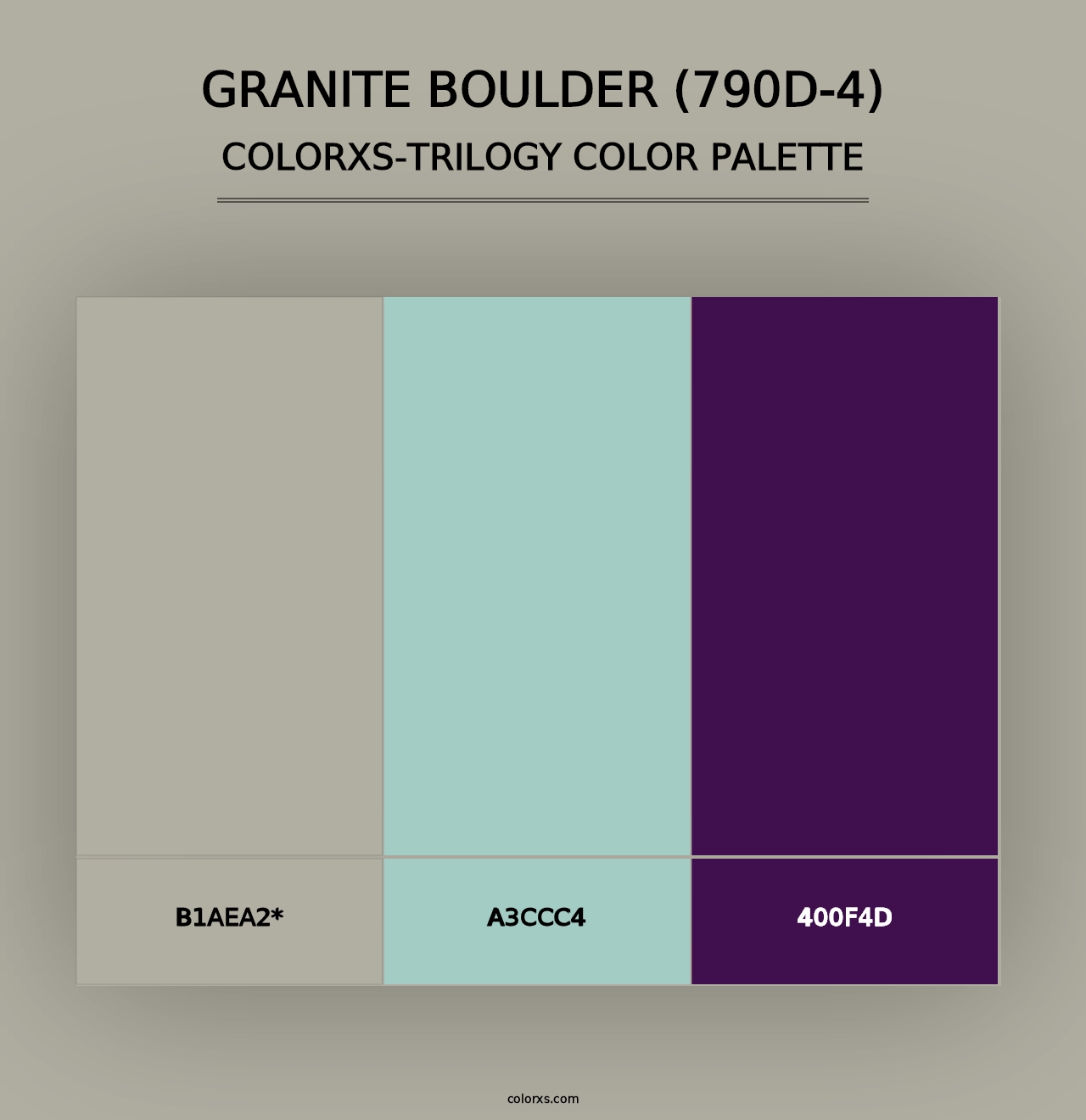 Granite Boulder (790D-4) - Colorxs Trilogy Palette