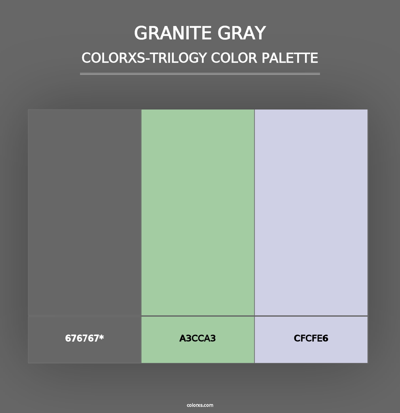 Granite Gray - Colorxs Trilogy Palette