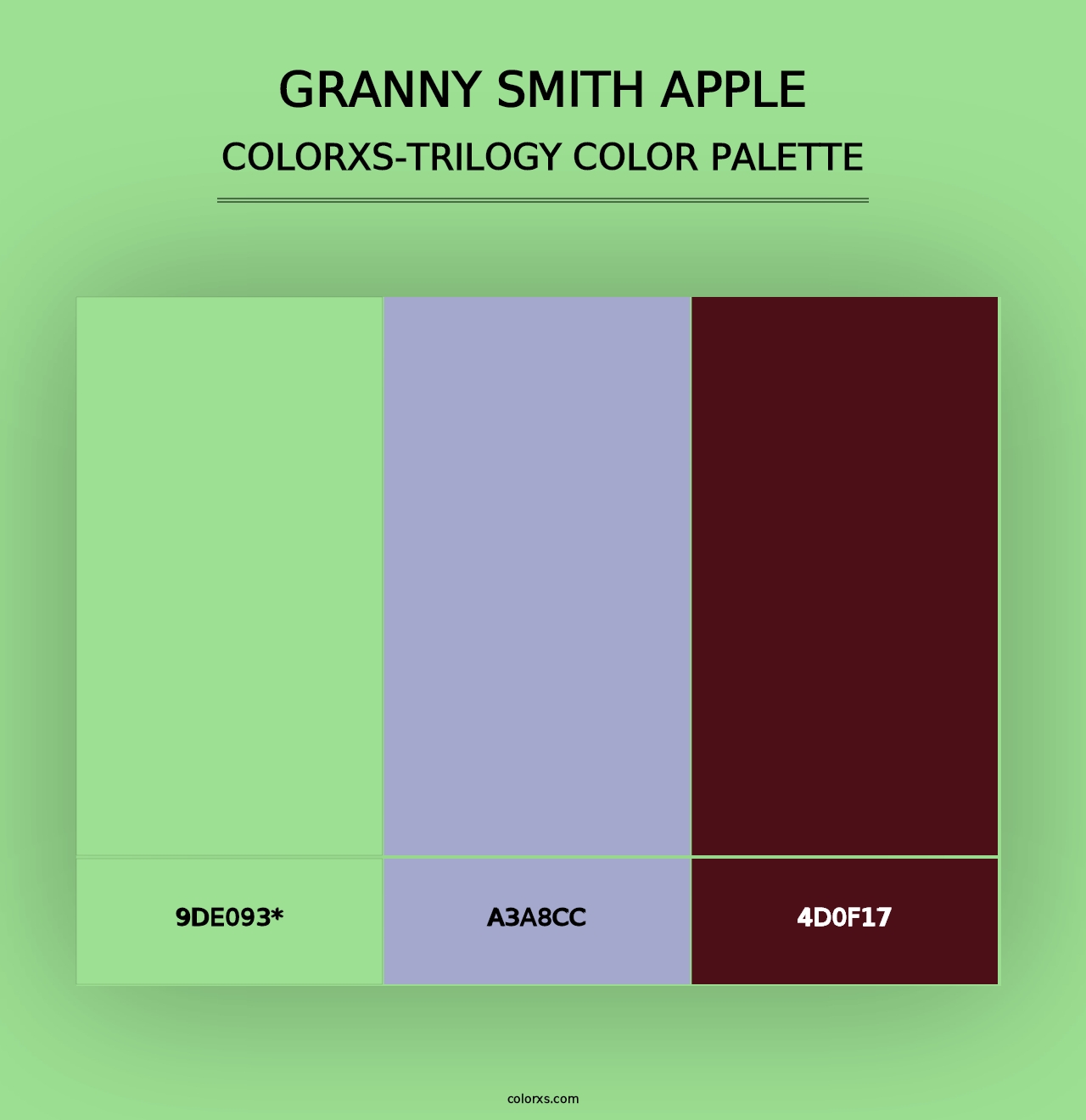 Granny Smith Apple - Colorxs Trilogy Palette